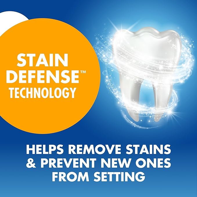 ARM & HAMMER Advance White Toothpaste, Teeth Whitening Baking Soda Toothpaste with Stain Defense Technology and Fluoride, Clean Mint Flavor, 6.0 Oz (Pack of 24)