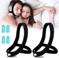 Snoring Chin Strap for Users, 2 Pack Adjustable Jaw Support Chin Strap to Keep Mouth Closed, Soft Snoring for Men Women, Lightweight Reusable, Snoring Dry Mouth, Comfort Fit Nighttime Sleeping Aid