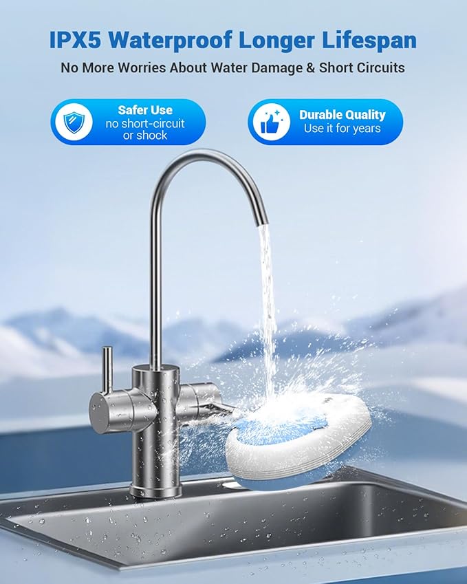 Rechargeable Ultrasonic Retainer Cleaner Machine | 50kHz 1.9 inch Ultra-Thin Portable | Night Guard Aligners Jewelry |6pcs Cleaner Tablets Included | Quick & Deep Clean Modes | Oral Dental Care