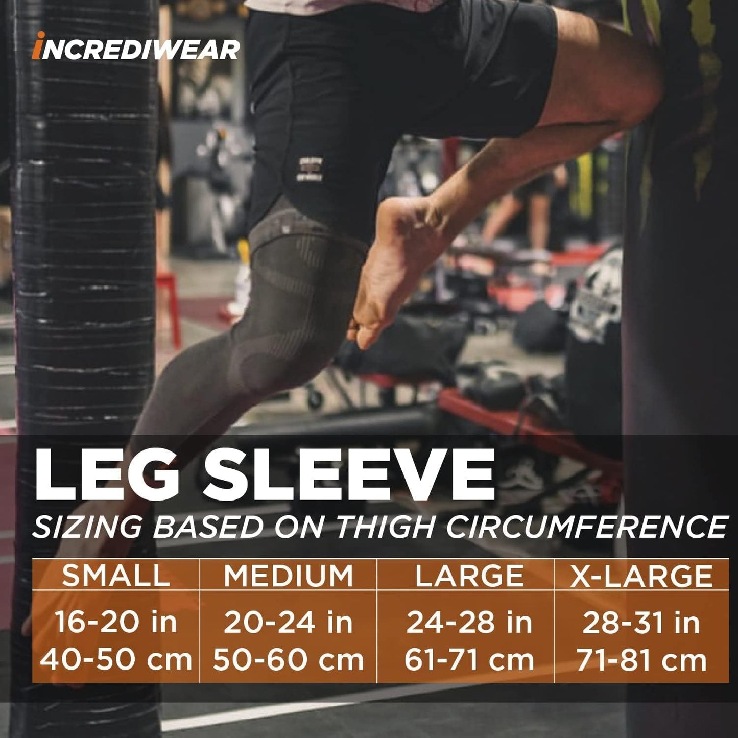 Incrediwear Leg Sleeve 2pk – Full Length Long Leg Sleeve for Leg Pain Relief & Muscle Recovery, Helps Reduce Swelling & Inflammation, Promotes Circulation, Leg Sleeves for Men & Women (Royal, Large)