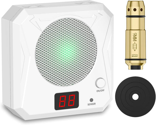Laser Training Cartridge for .38SPL/.357mag/9mm and Laser Trainer Target for Dry Fire Training System Dry Fire Practice and Shooting Training