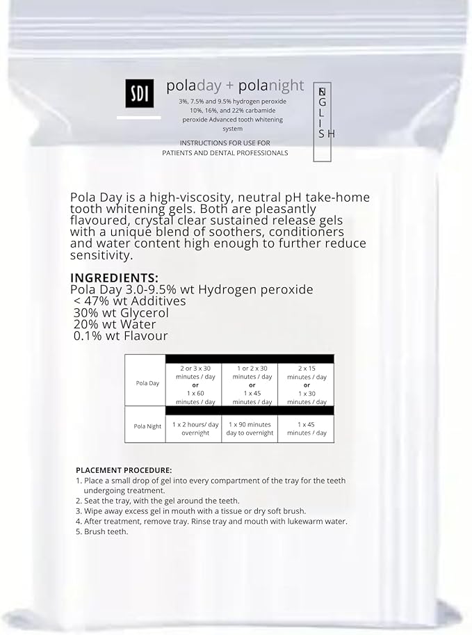 Polanight 22% 8 Syringe Pack, Polanight Whitening Gel (8 Whitening Syringes Total)