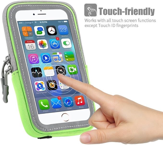 LENPOW 2 Pack Multifunctional Outdoor Sports Armband Sweatproof Running Armbag Casual Arm Package Bag Gym Fitness Cell Phone Bag Key Holder for iPhone 14 13 12 Max Pro Plus Samsung Galaxy Note S22 S21