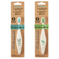Jack N' Jill Kids Toothbrush - Extra Soft Bristle Toothbrush for Kids, Handle & Packaging Made from Plants (Corn), Ergonomic Handle for Little Hands - Dino & Bunny (2 Pack)