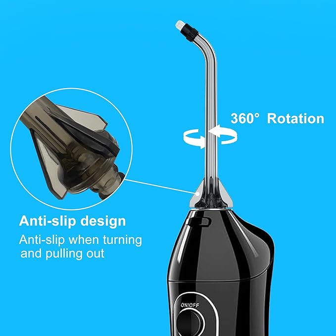 Replacement Tips for COSLUS Water Dental Flosser, 4 Orthodontic Replacement Heads Water Flosser Only Compatible COSLUS C20 (F5020E), E40 (WFP14), C31 (F5023), C50, and C51 Water Flosser