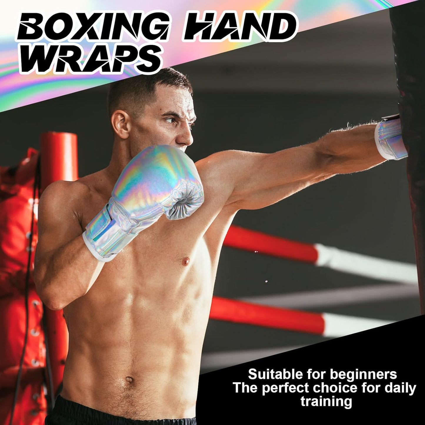 Kanayu 14 Pcs Boxing Set Including 2 Pair of 16 oz Boxing Gloves Headgear Helmet and Hand Wraps Mouth Guards Gifts for Adults Youth Beginners Training Equipment