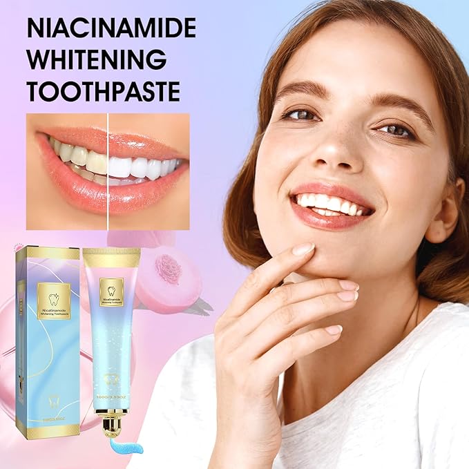 Niacinamide Whitening Toothpaste, Niacinamid Toothpast, Complete Care Toothpaste, Repair and Protect Teeth, Remove Tooth Stains, Fresh Breath(2PCS)
