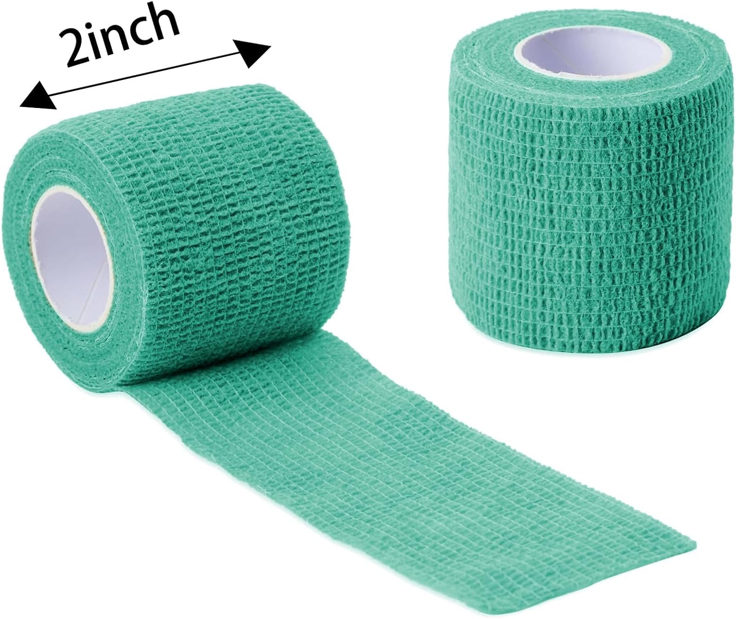 32 Rolls Self Adhesive Bandage Wrap 2 inch Cohesive Bandage Wrap Stretch Bandages Wraps Tape Colorful Elastic Self-Adherent Tape for Wrist Ankle Sports Swelling Sprains