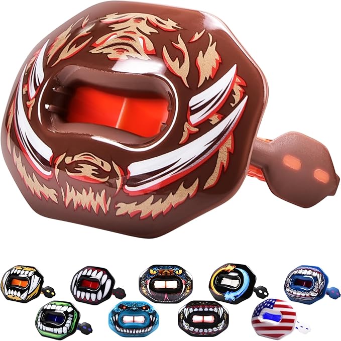 Oral Mart Flag Football Mouth Guard with 3D LipFit Design for Kids - Youth Tackle Football Mouthguard (No Boil) Cool Instant Fit Lip Guard Mouthpiece for Braces (Detachable Helmet Strap Included)