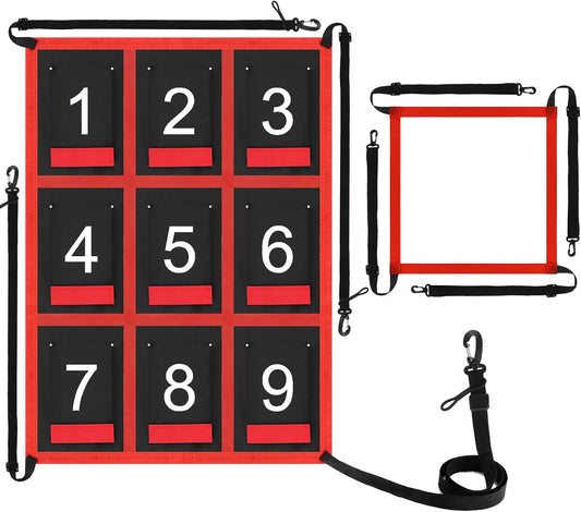 Adjustable Strike Zone Target for Baseball Net,Numbered Pitching Pad,Baseball Softball Target,Practice Throwing and Hitting with Accuracy,for 6x6,7x7 or 8x8 Foot Nets