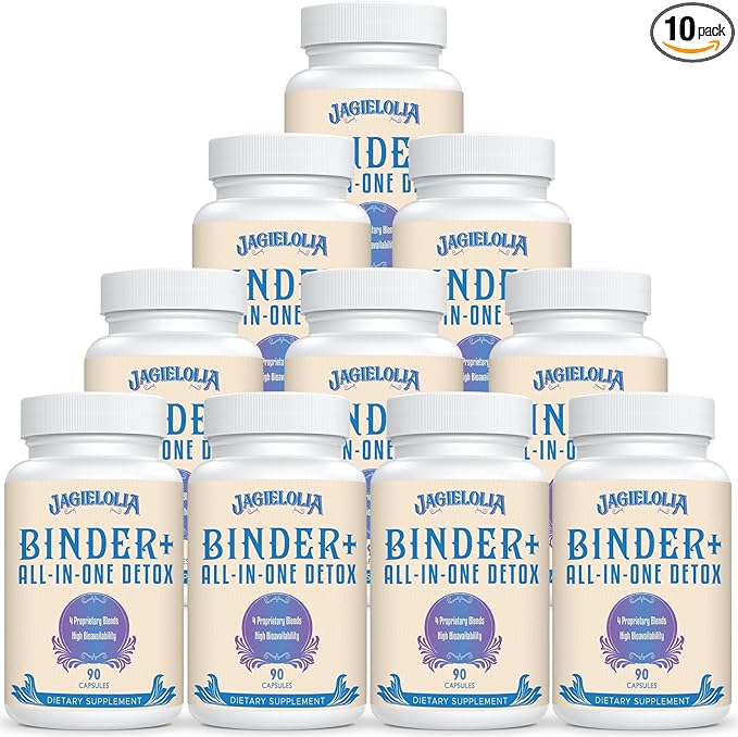 All-In-One Detox Binder Supplement 1500 MG - High Bioavailability, Liver Gut Detox Cleanse with Activated Charcoal, Zeolite & Bentonite Clay for Toxins, Liver, Digestive, 900 Vegan Capsules