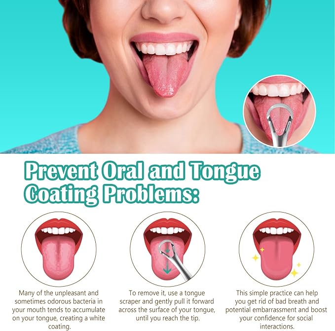 Coconut Pulling Oil - Ayurvedic Mint Oil Pulling Mouthwash with Tongue Scraper | Natural Essential Oils for Fresh Breath, Teeth Whitening & Healthy Gums | Alcohol-Free 8 Fl. Oz 2Pack