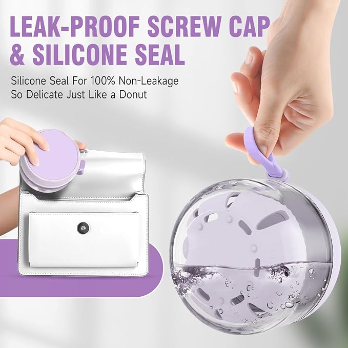 Denture Bath Box Cup, Leak Proof Denture Cup Kit Portable Retainer Case for Travel, Denture Case Cleaning Care for Dentures Aligner Mouth Guard with Denture Brush,Strainer, Removal Tool and Mirror