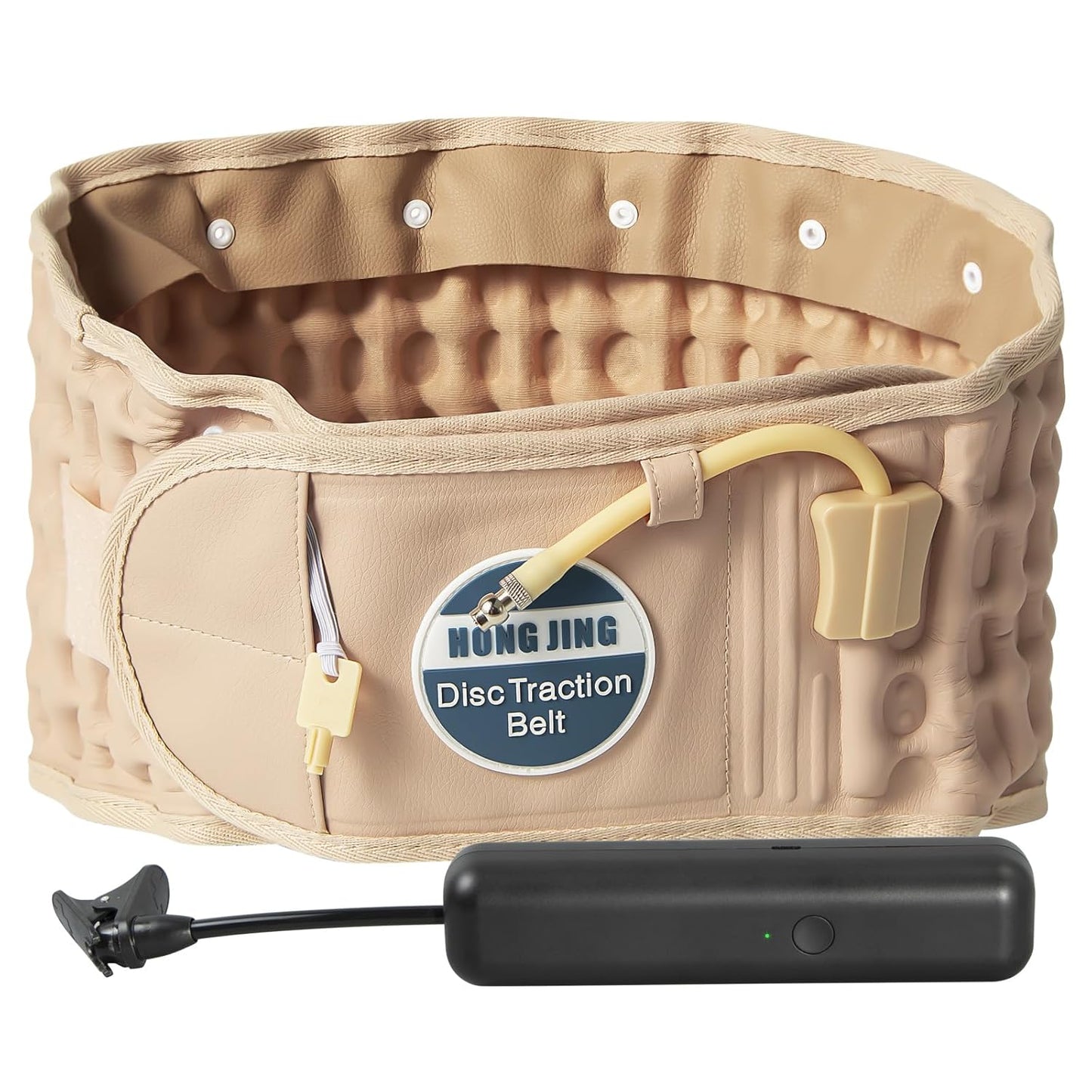 HONGJING Electric Pump Decompression Belt for Lower Back Pain Relief, Inflatable Back Reliever Lumbar Support Brace, One Size Fits 29-49 Waist