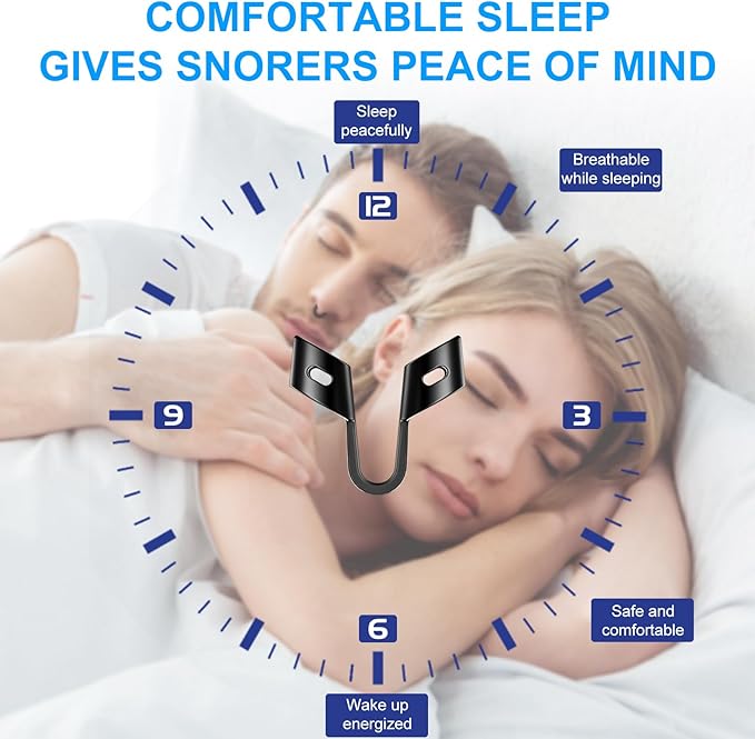 Anti Snoring Devices, Nasal Dilator for Sleeping, Effective to Relieve Snoring, for Nasal Snorers, Reusable Snoring Device to Enjoy a Peaceful Night's Sleep - 3 Pack (S/M/L)