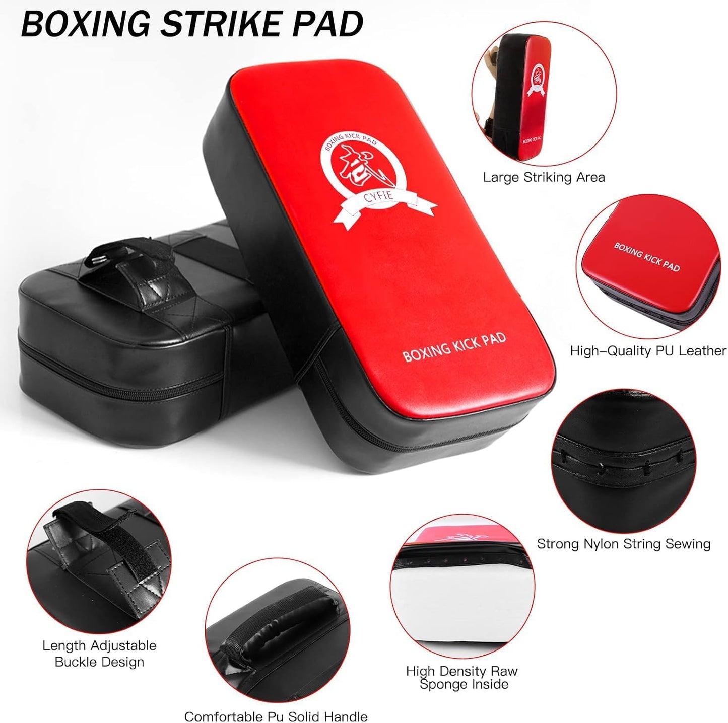 3 in 1 Boxing Training Equipment, Punching Mitts, Martial Arts Target Training Paddle and Kicking Pad for Kickboxing, Taekwondo, Karate, Muay Thai, Dojo, MMA, Sparring for Kids, Toddler, Women