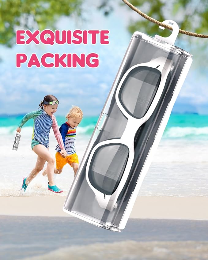 Kids Swim Goggles,Swimming Goggles for Kids 6-14, Anti-Fog UV Protection Pool Glasses for Boys Girls