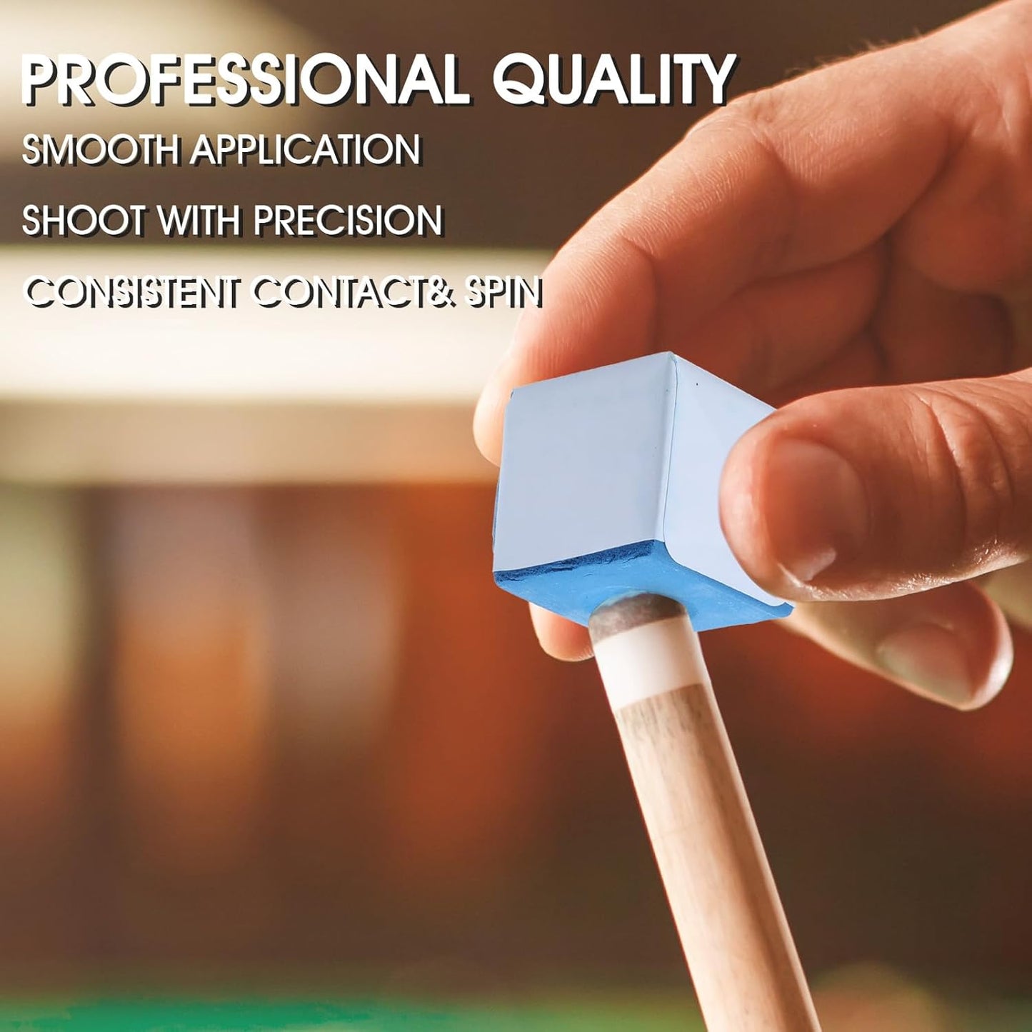 72 Pcs Pool Chalk Set, Blue Pool Cue Chalk for Billiard Pool Table Accessories, Ideal for Home, Bar, and Tournament Use