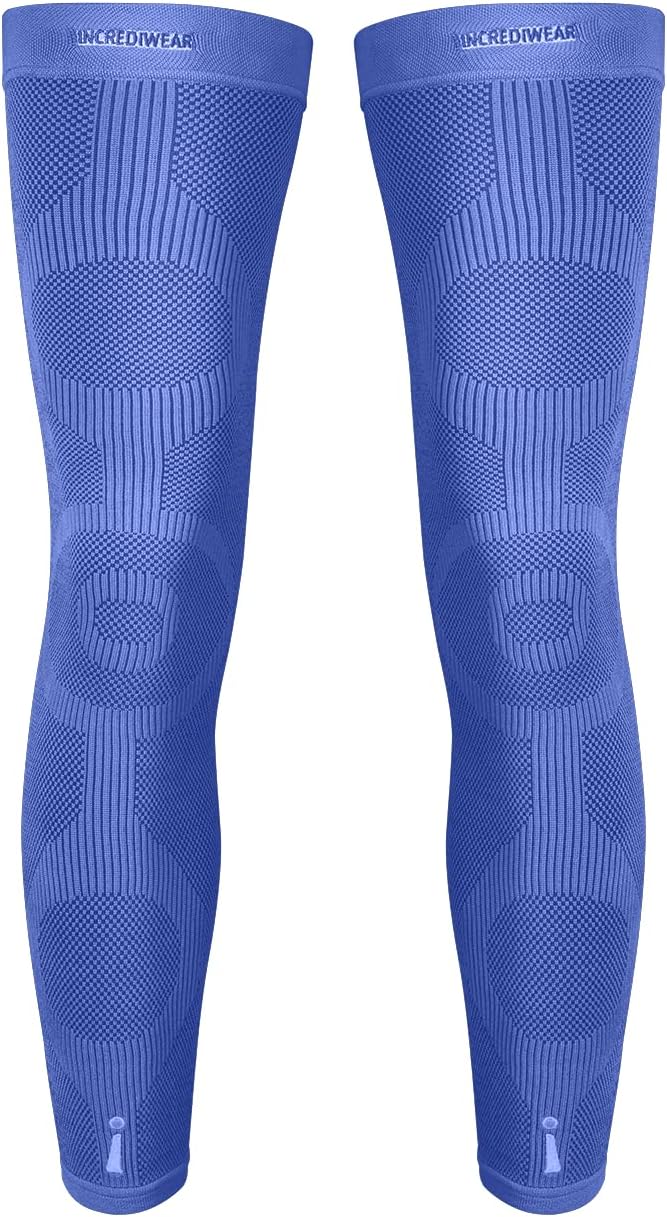 Incrediwear Leg Sleeve 2pk – Full Length Long Leg Sleeve for Leg Pain Relief & Muscle Recovery, Helps Reduce Swelling & Inflammation, Promotes Circulation, Leg Sleeves for Men & Women (Royal, X-Large)