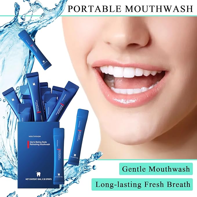 Travel Size Mouthwash,Mini Mouthwash Travel Size Bulk Portable Mouth Wash Set,Individual Small Travel Mouth Wash Packets for Fresh Breath(Pack of 60) A41