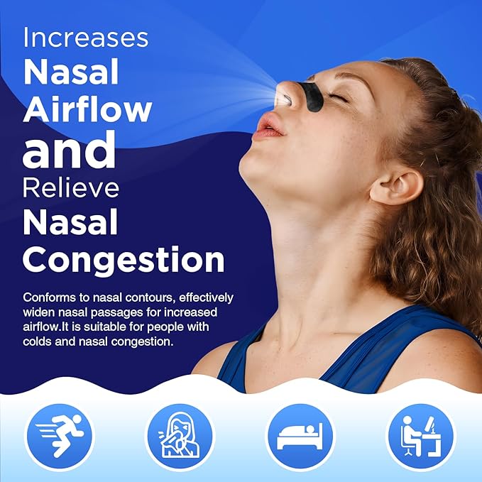 OK TAPE Nose Strips for Breathing and Snoring, 30Pcs Beige, Nasal Strips for Snoring and Running, Performance Boost Snoring Solution, Help Relief Nasal Congestion and Reduce Snoring