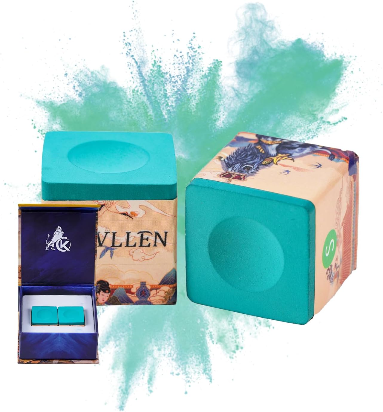 KONLLEN Pool Cue Chalk Nano Technology Billiard Chalk for Professional Tournament Dedicated Pool Chalk (Outstanding Performance, Durable)