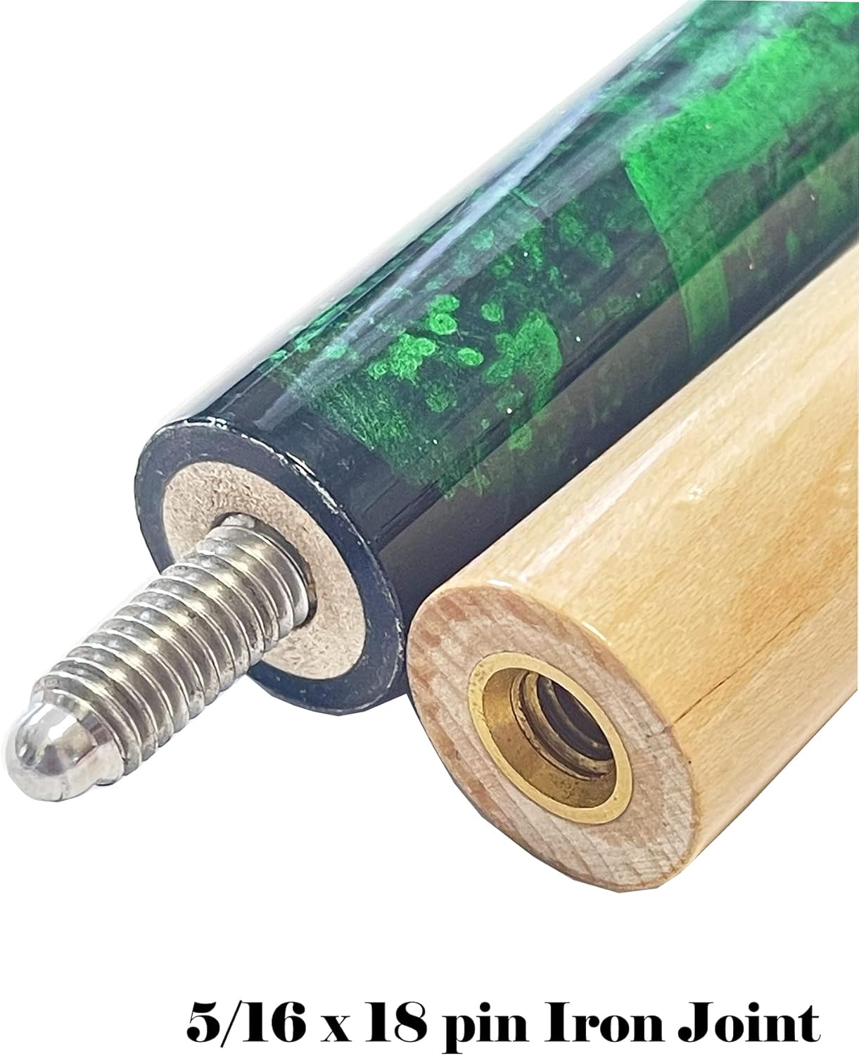 58" Pool Cue Stick,13mm 2-Piece Maple Hardwood Ergonomic Design Billiard Cues Kit,19/20/21oz