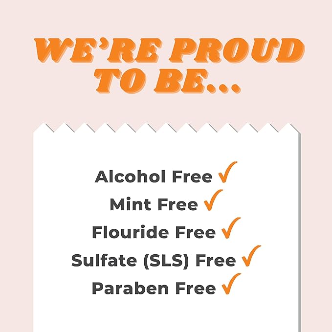 Cleure Alcohol Free Mouthwash with Xylitol & Baking Soda - Gentle Fluoride Free Mouth Wash for Adults & Kids - Cinnamon (16 oz, Pack of 1)