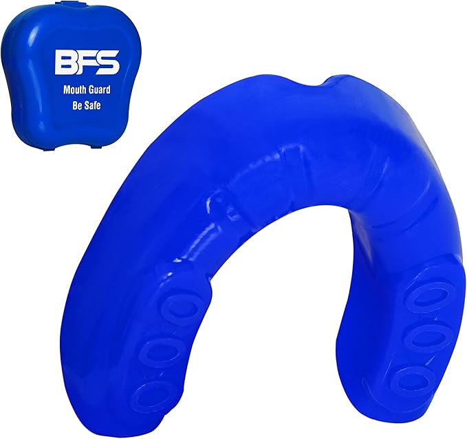 Sports Mouth Guard for Kids,Youth,Boys,Girls,Child Teen Mouthguard with Case (BPA Free) for Boxing, Martial Arts,MMA Karate,Lacrosse,Football,Soccer and All Contact Sports (Royal Blue)