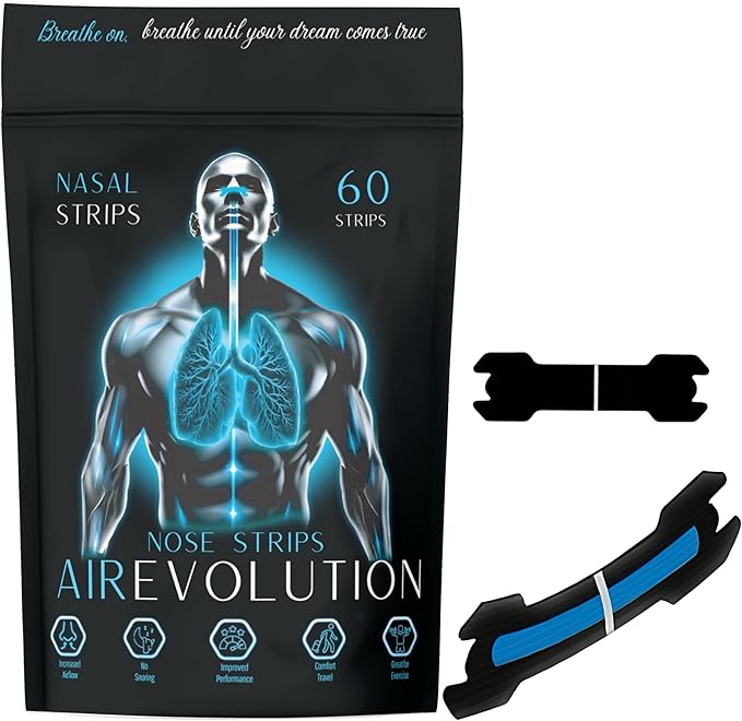 Nasal Strips for Snoring - Nose Strips for Breathing - One Big Spring Technology & Visual Positioning Aid - 30 Count - Snore Strips - Nose Tape