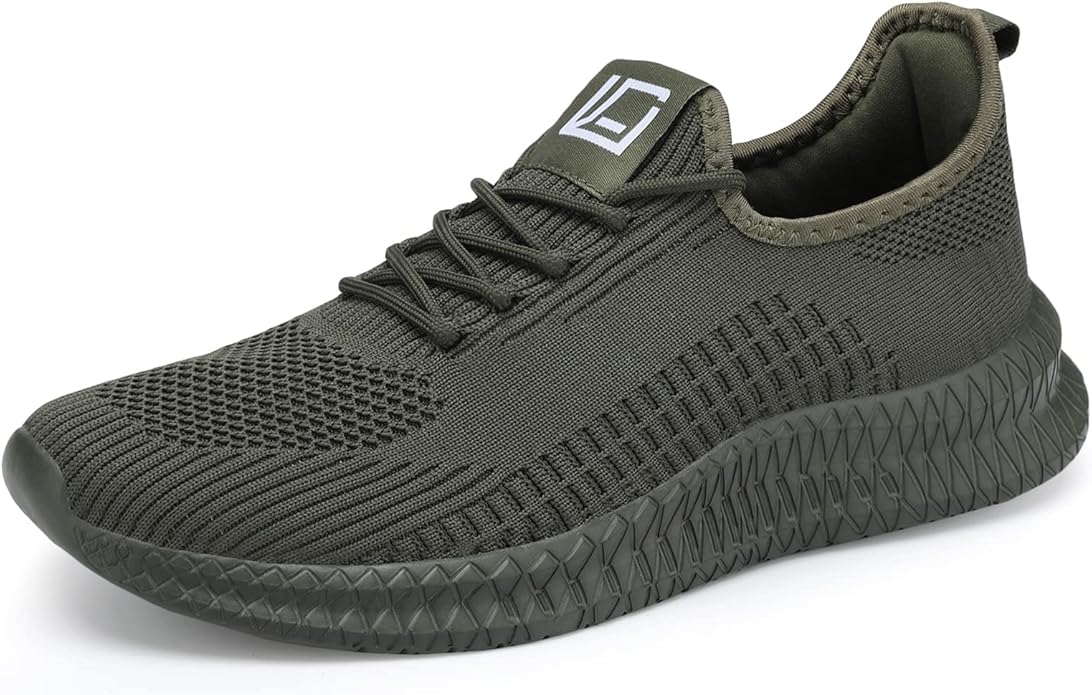 LCGJR Men's Running Shoes Ultra Lightweight Breathable Comfortable Walking Shoes Casual Fashion Sneakers Mesh Workout Shoes