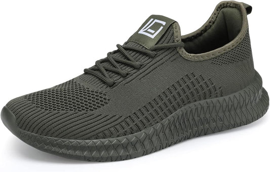 LCGJR Men's Running Shoes Ultra Lightweight Breathable Comfortable Walking Shoes Casual Fashion Sneakers Mesh Workout Shoes
