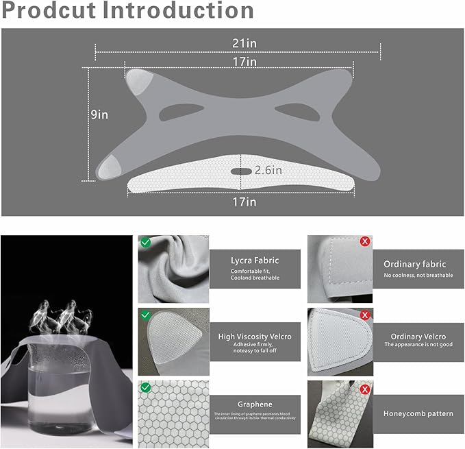 Chin Strap for CPAP Users, Chin Strap for Snoring, Chin Srap for Sleeping, Anti Snoring Devices Adjustable, Breathable and Reusable, Chin Strap for Men and Women to Graphene Stop Snoring (grey）