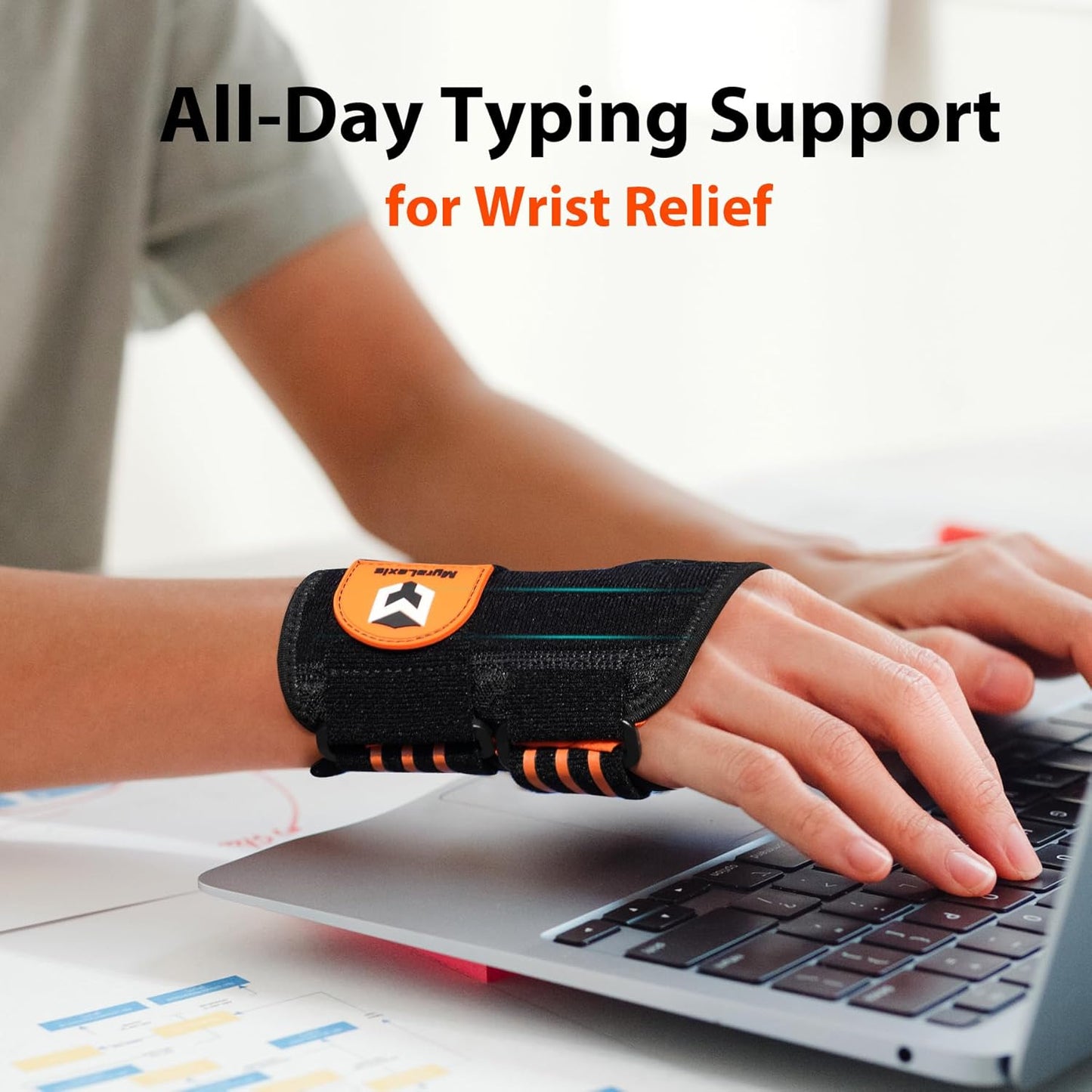 2 Pack Hand & Wrist Brace for Carpal Tunnel, Tendonitis, Arthritis Pain Relief, Night Support Wrist Splint with Adjustable Straps & Metal Stabilizer, Left & Right Hand for Men/Women, Size: S(5-6")