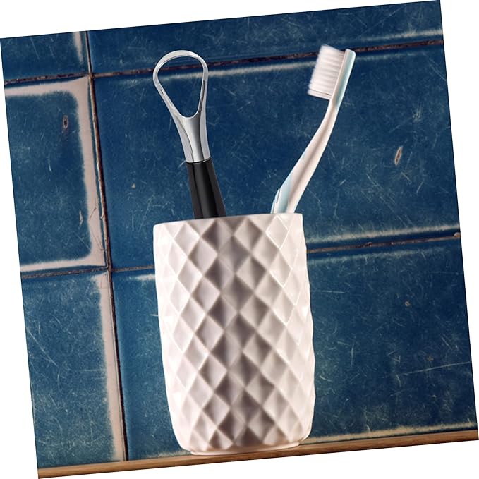 2pcs Tongue Cleaner for Adults Stainless Steel Tongue Scraper Oral Hygiene Bad Breath Remover Easy to Use