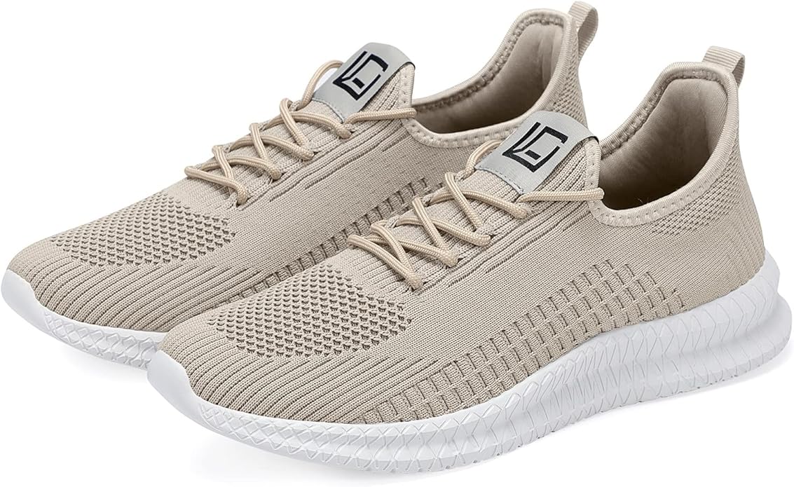 LCGJR Men's Running Shoes Ultra Lightweight Breathable Comfortable Walking Shoes Casual Fashion Sneakers Mesh Workout Shoes