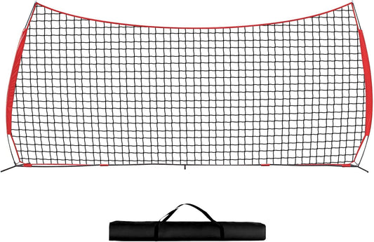 7x7ft/12x9ft/16x10ft/20x10ft Barricade Backstop Net, Sports Barrier Net, Multi-Sport Net with Carry Bag, Protective Screen for Practice- Baseball, Softball, Lacrosse, Soccer, Basketball, Tennis