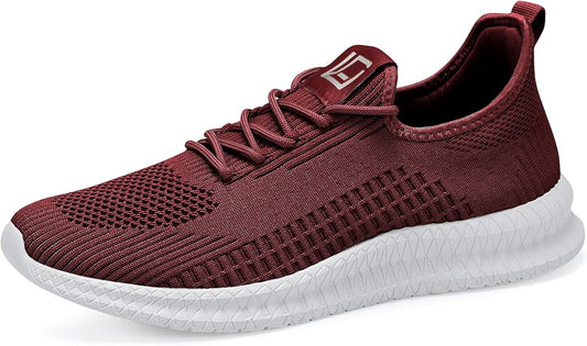 LCGJR Men's Running Shoes Ultra Lightweight Breathable Comfortable Walking Shoes Casual Fashion Sneakers Mesh Workout Shoes