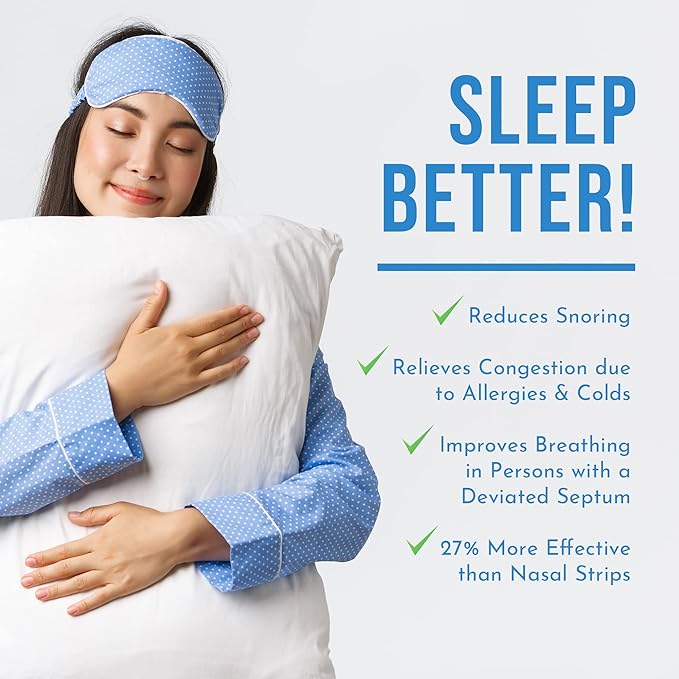 Made in USA! Nasilator Anti-Snoring Devices - Soft and Flexible Nasal Dilators | Improves Breathing & Sleeping | Snoring Solution | Reusable & Better Than Nasal Strips Pack of 4 (Nude)