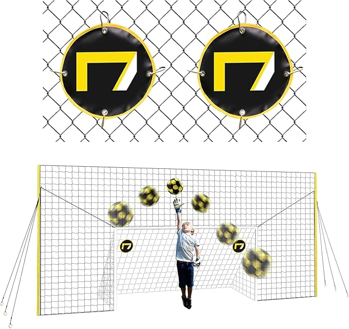3-in-1 Soccer Training Rebounder & Goal Backstop Net - Soccer Goal for Volley, Passing, Solo Training - Outdoor Sports, Backyard Games