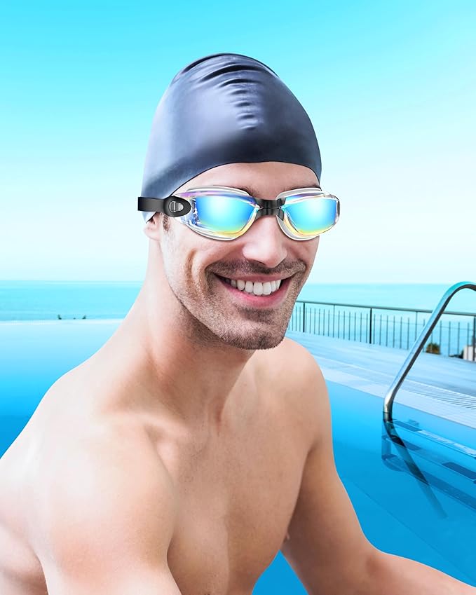 Aegend Swim Goggles, Swimming Goggles No Leaking Full Protection Adult Men Women Youth