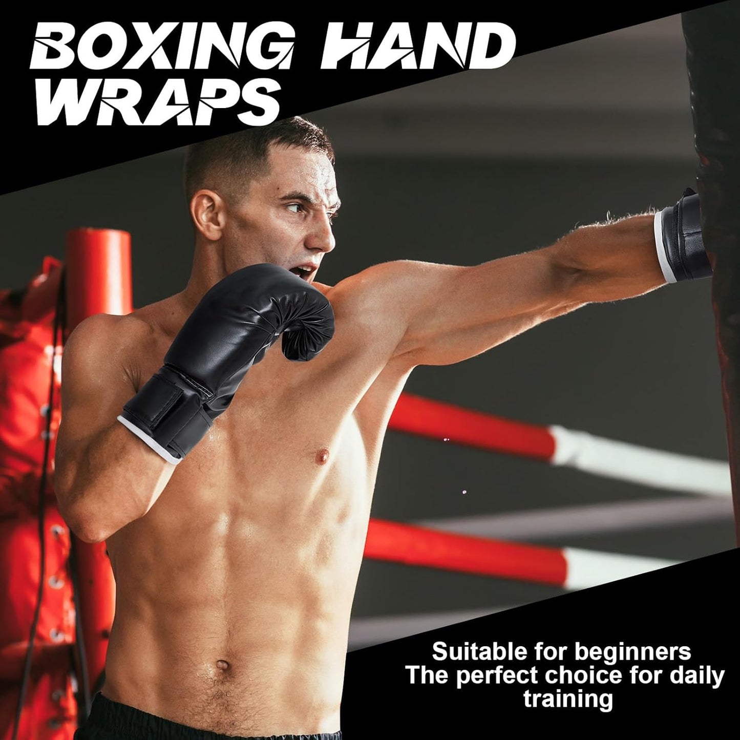 Kanayu 14 Pcs Boxing Set Including 2 Pair of 16 oz Boxing Gloves Headgear Helmet and Hand Wraps Mouth Guards Gifts for Adults Youth Beginners Training Equipment