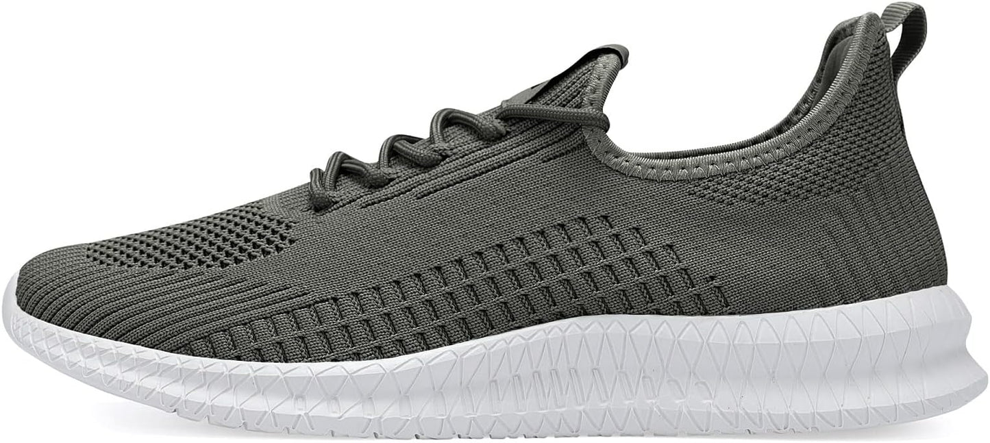 LCGJR Men's Running Shoes Ultra Lightweight Breathable Comfortable Walking Shoes Casual Fashion Sneakers Mesh Workout Shoes