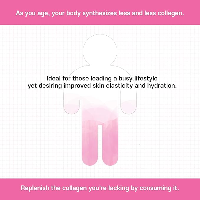 NEWTREE Biotin Cell Low Molecular Weight Marine Collagen Peptides Powder Packet, Protein Powder Supplement for Skin Hair Nail, Travel Packs - Taking Without Water, 30 Sticks