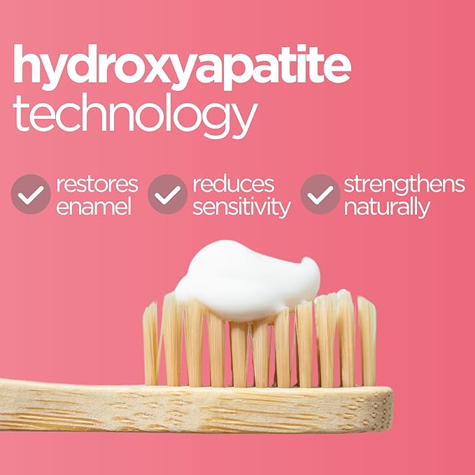 Wellnesse Kids Hydroxyapatite Toothpaste with Xylitol - Fluoride Free Toddler & Kid's Natural Toothpaste, Freshens Breath, Sensory-Friendly Oral Care, Vegan, Strawberry Flavor, 4 oz (Pack of 1)