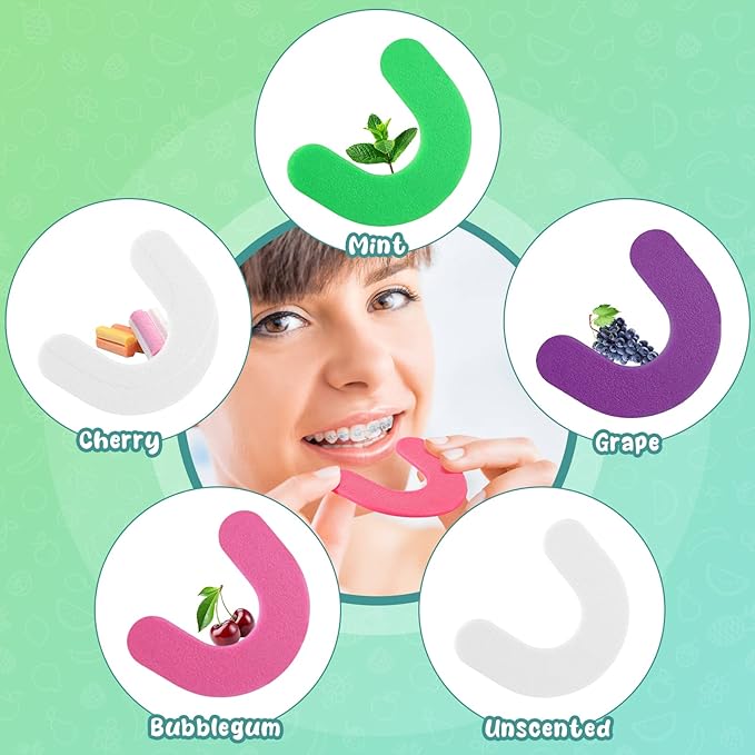 Bite Wafers for Orthodontic Braces - Therapy Wafer Latax Free, Relieve Pain from Braces, Teeth Pain Relief Chewie, Night Mouth Guard Alternative (Unscented, 10 Pcs)