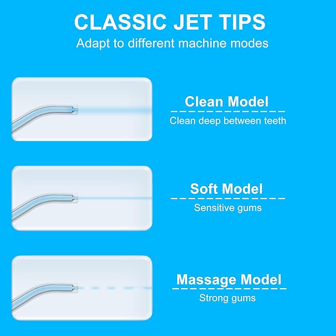 Replacement Tips for Oralfree Nicwell Water Flosser, Water Flosser Replacement Heads Oral Irrigator Jet Tip