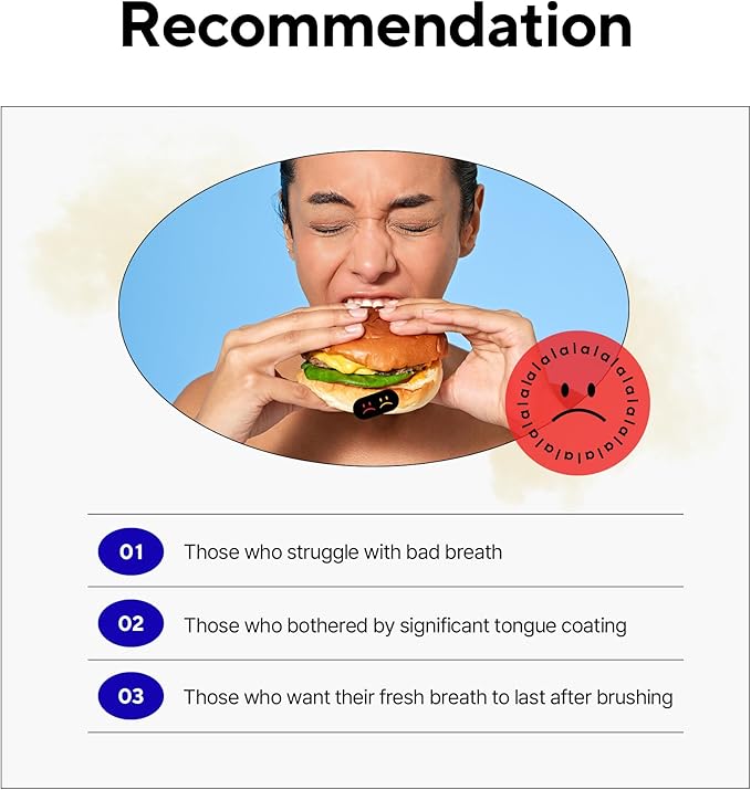 Tongue Scraper – Dual Scraper & 120 Micro Brushes for Fresh Breath, Soft TPE, Anti-Gag Design (Blue)