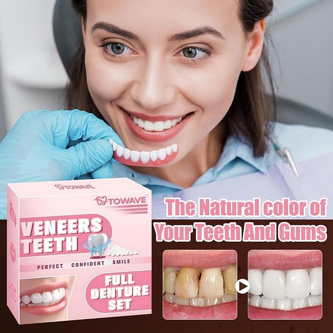 Veneers Teeth for Women and Men, Tooth Replacement Kit, Nature and Comfortable