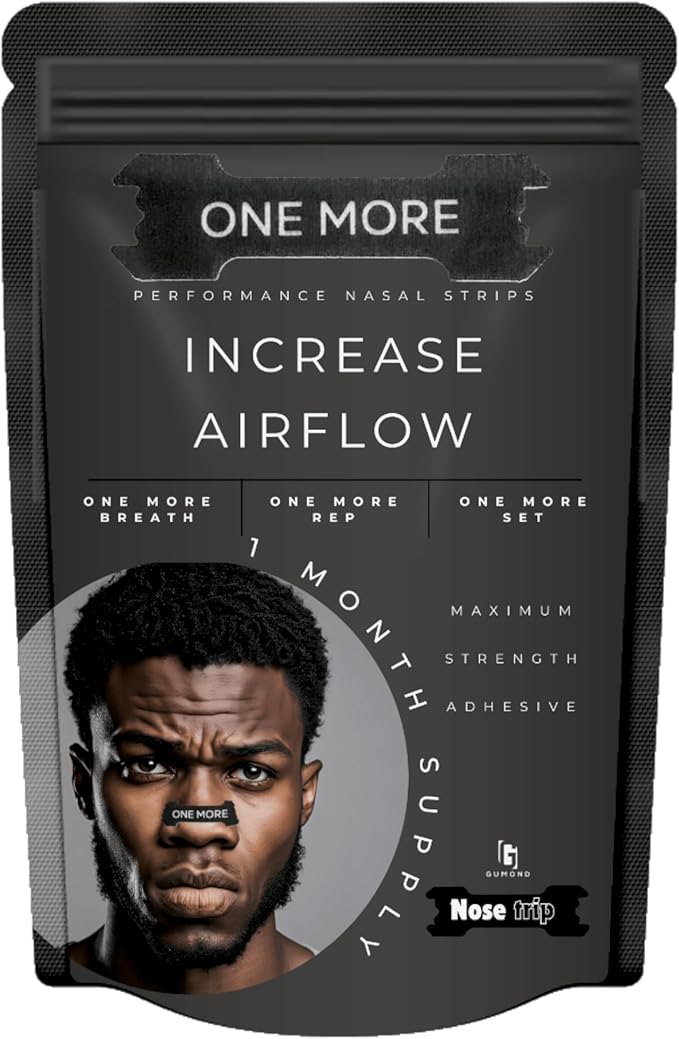 NoseTrip - Black performance nasal strips for running, Large/XL extra strength sports dilators, nasal strips for breathing, anti snoring, instantly relieve nasal congestion 30 pc. Durable Nasal Strips